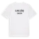 White t-shirt med Elins Gård i Sverige t-shirt