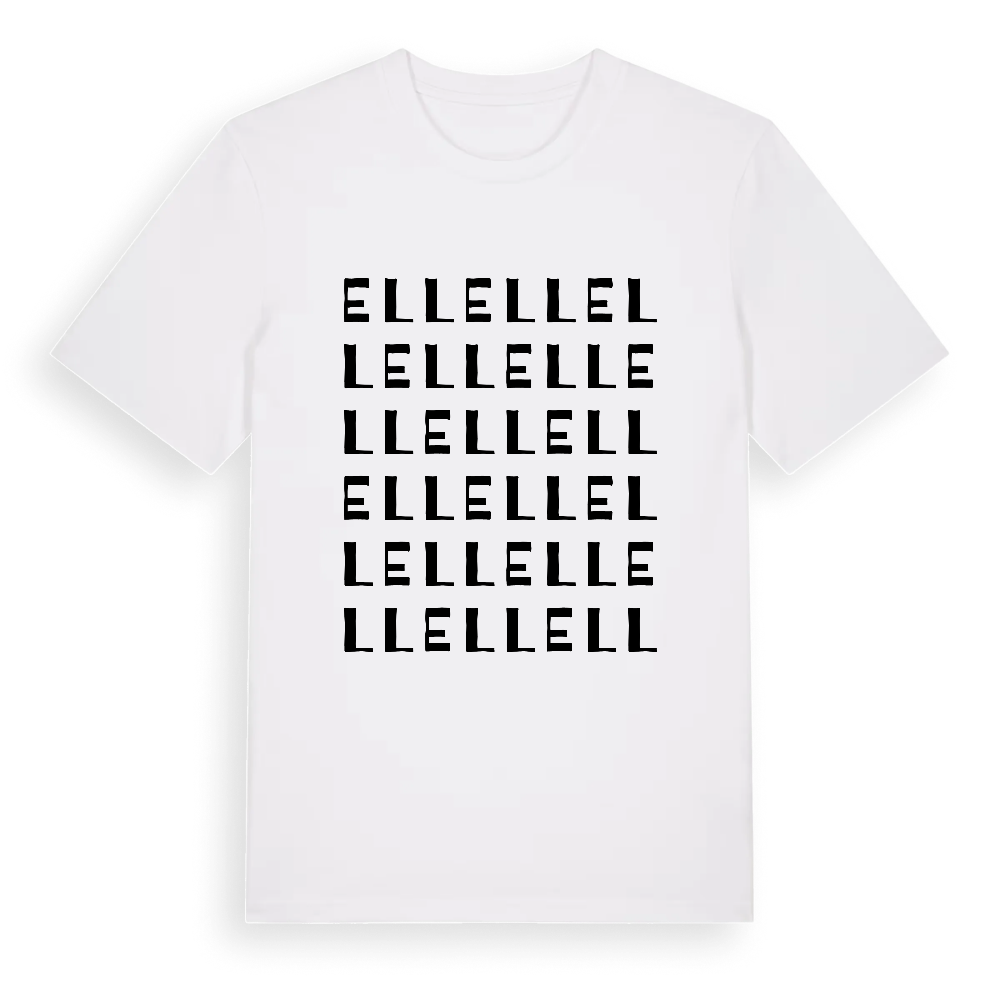 Ell ordlek t-shirt – White, i miljö