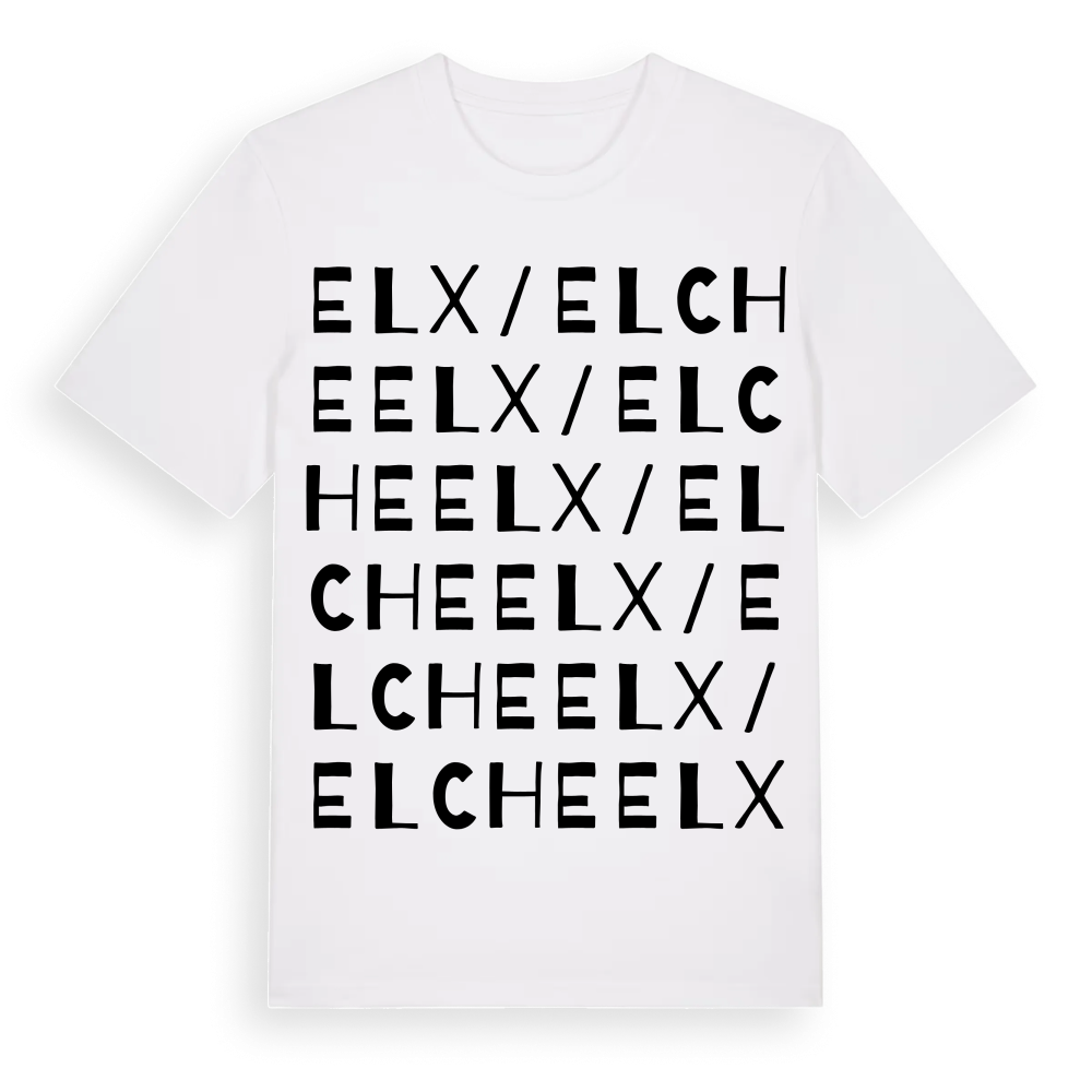 Elx / Elche ordlek t-shirt – White, i miljö