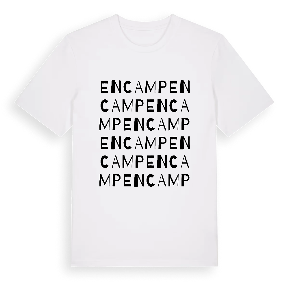 Encamp ordlek t-shirt – White, i miljö