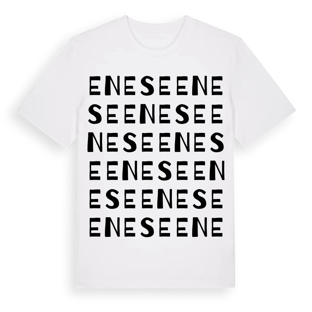 Enese ordlek t-shirt – White, i miljö