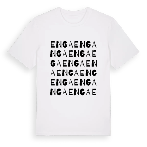 Enga ordlek t-shirt – ekologisk bomull t-shirt från PinShirt