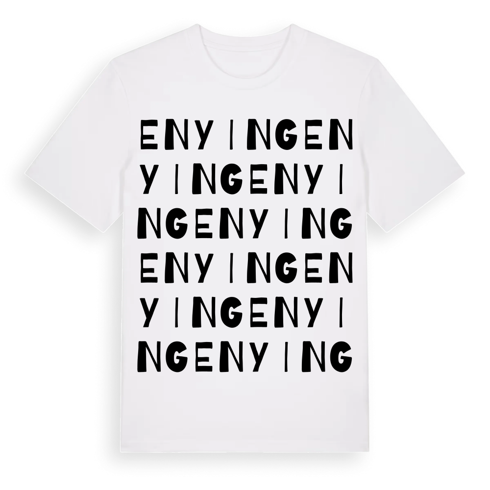 Enying ordlek t-shirt – White, i miljö
