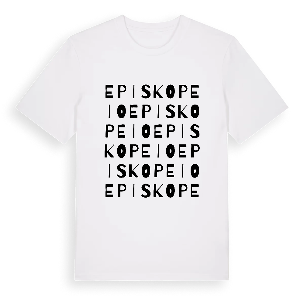 Episkopeio ordlek t-shirt – White, i miljö