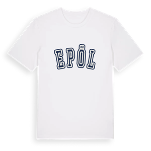 Epöl college t-shirt – ekologisk bomull t-shirt från Pinshirt