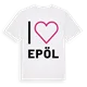 Jag älskar Epöl t-shirt stort tryck