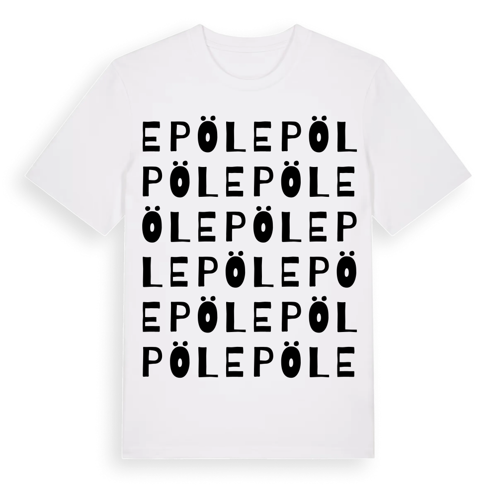 Epöl ordlek t-shirt – White, i miljö