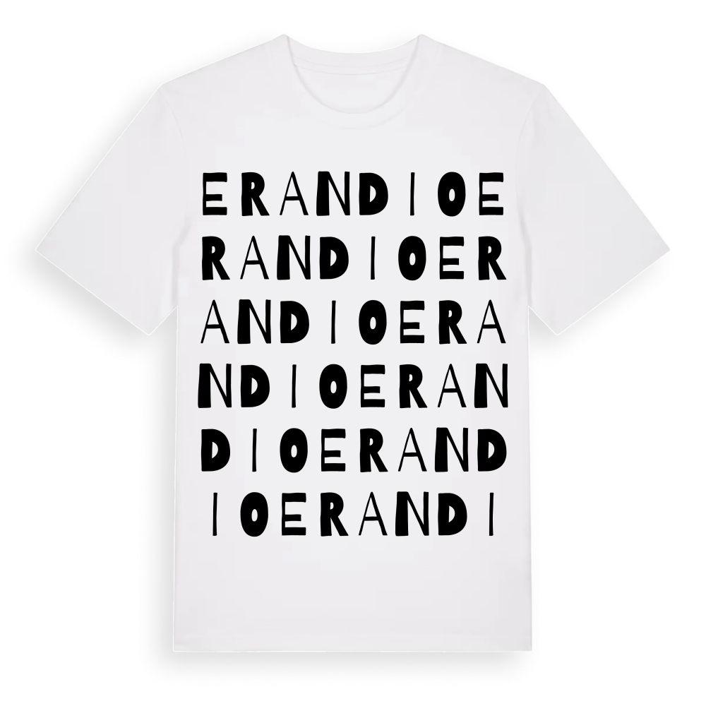 Erandio ordlek t-shirt – White, i miljö