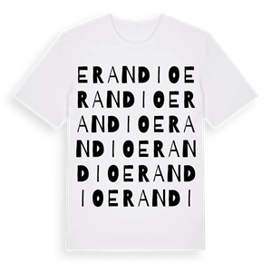 Erandio ordlek t-shirt – ekologisk bomull t-shirt från Pinshirt