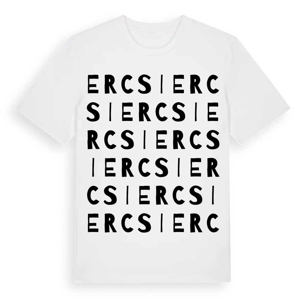 Ercsi ordlek t-shirt – White, i miljö