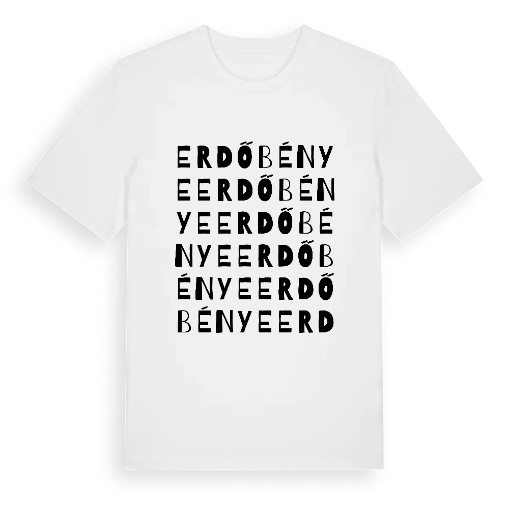 Erdőbénye ordlek t-shirt – White, i miljö