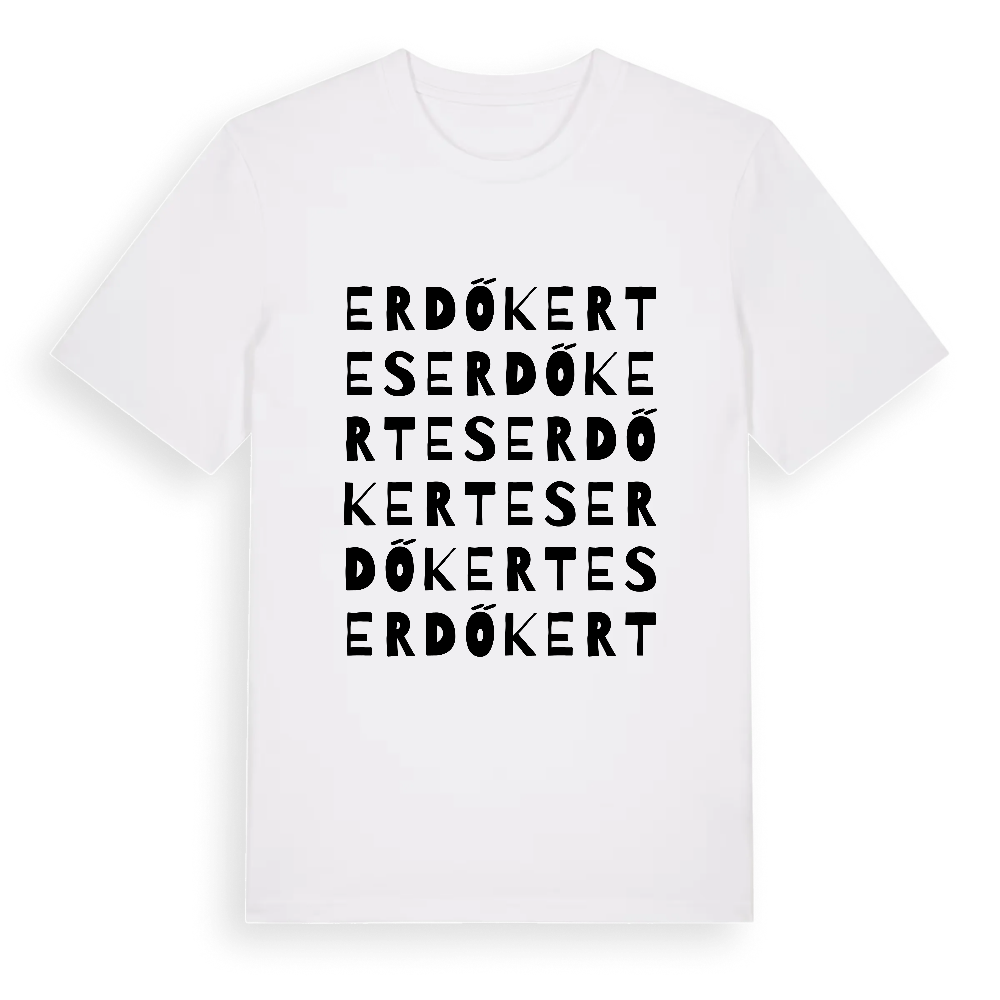Erdőkertes ordlek t-shirt – White, i miljö