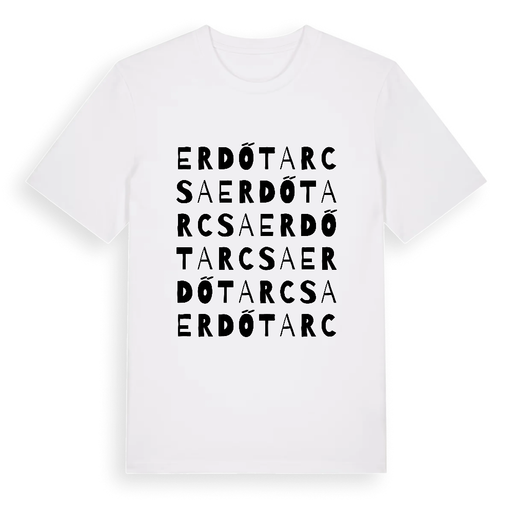 Erdőtarcsa ordlek t-shirt – White, i miljö