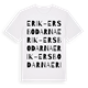 Erik-Ersbodarna ordlek t-shirt