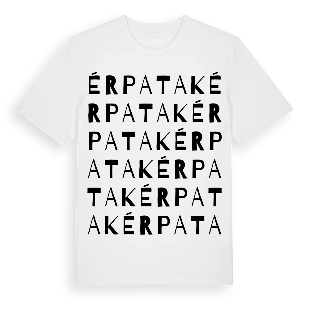 Érpatak ordlek t-shirt – White, i miljö