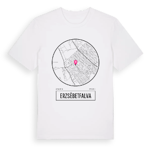 Erzsébetfalva t-shirt – ekologisk bomull t-shirt från Pinshirt