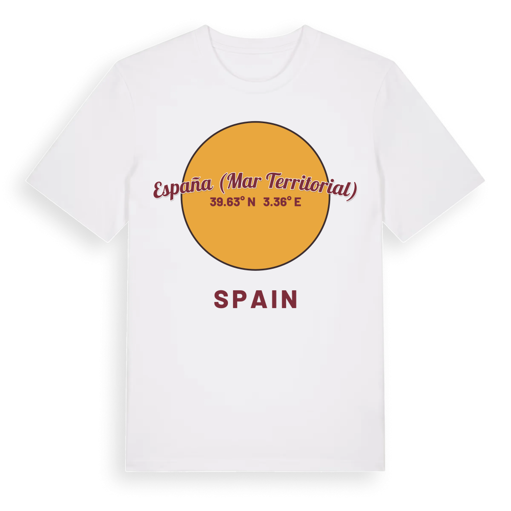 España (mar territorial) cirkel t-shirt – White, i miljö