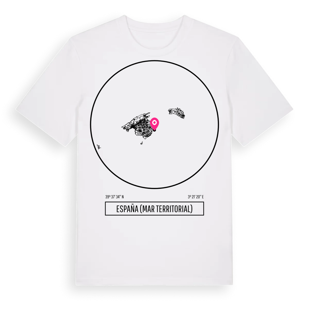 España (mar territorial) t-shirt – White, i miljö