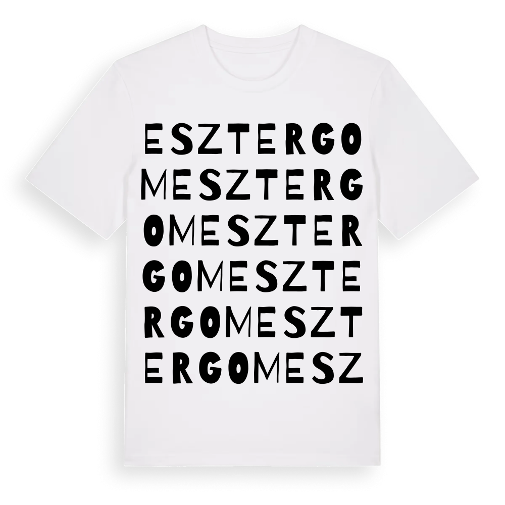 Esztergom ordlek t-shirt – White, i miljö