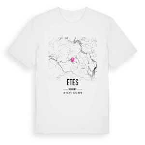 Etes karta t-shirt – ekologisk bomull t-shirt från Pinshirt