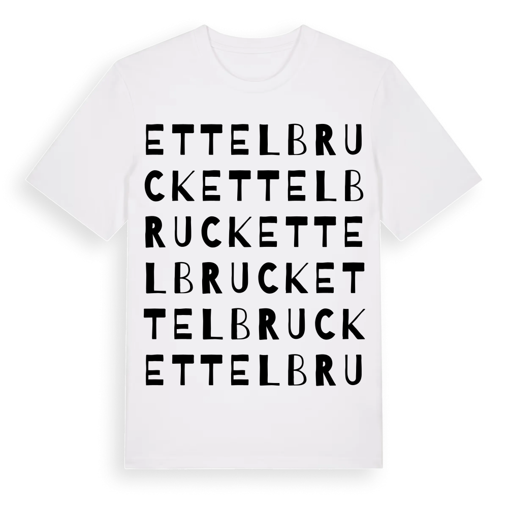 Ettelbruck ordlek t-shirt – White, i miljö