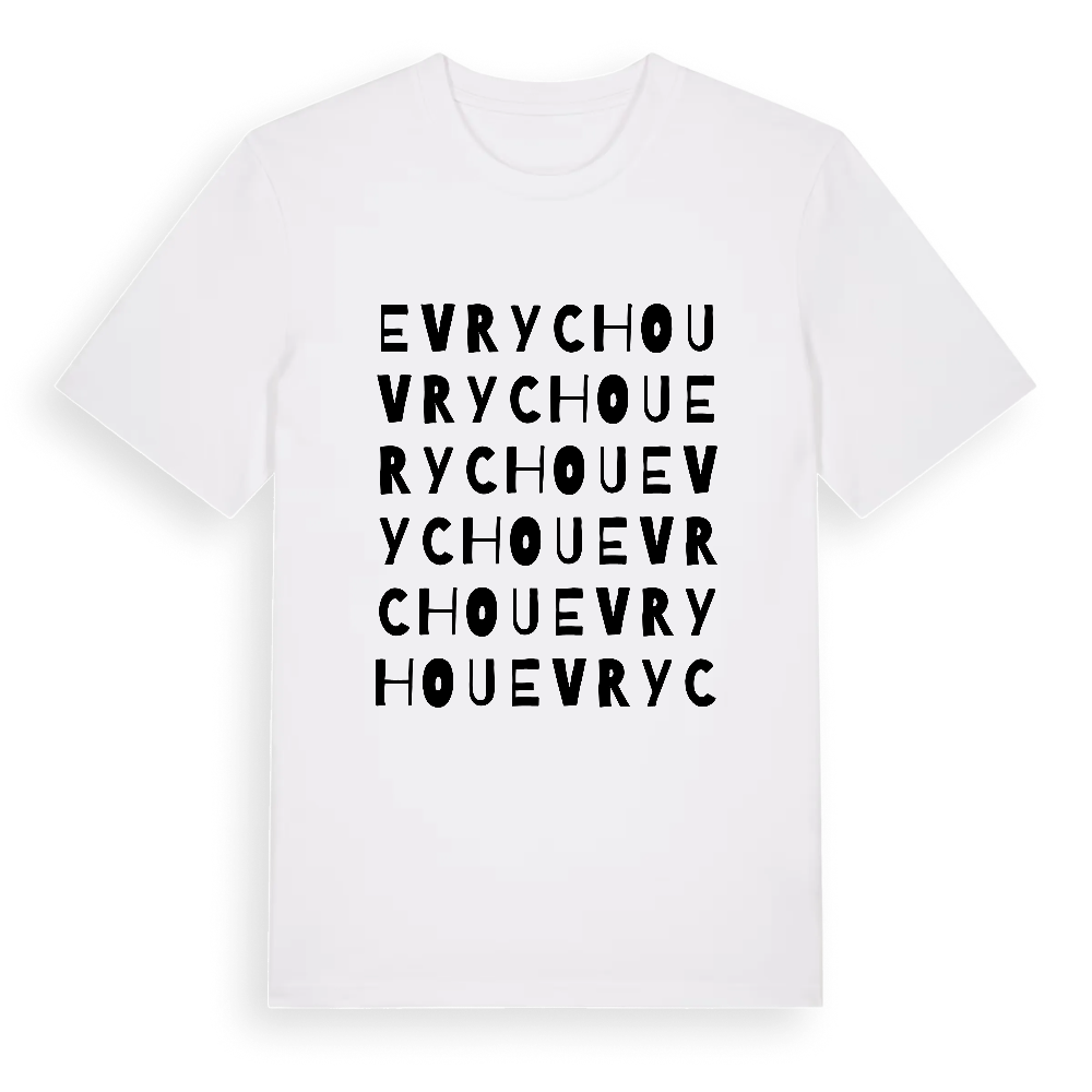 Evrychou ordlek t-shirt – White, i miljö