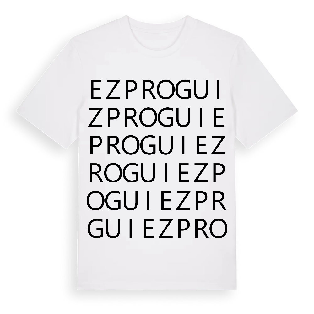 Ezprogui ordlek t-shirt – White, i miljö
