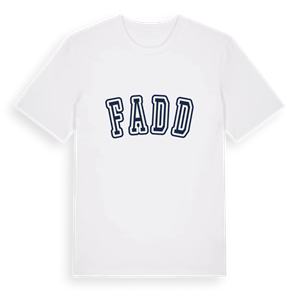 Fadd college t-shirt – ekologisk bomull t-shirt från Pinshirt