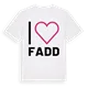 Jag älskar Fadd t-shirt stort tryck