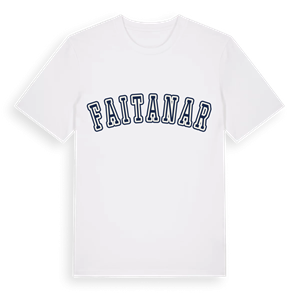 Faitanar college t-shirt – ekologisk bomull t-shirt från Pinshirt