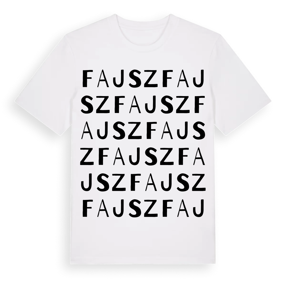 Fajsz ordlek t-shirt – White, i miljö