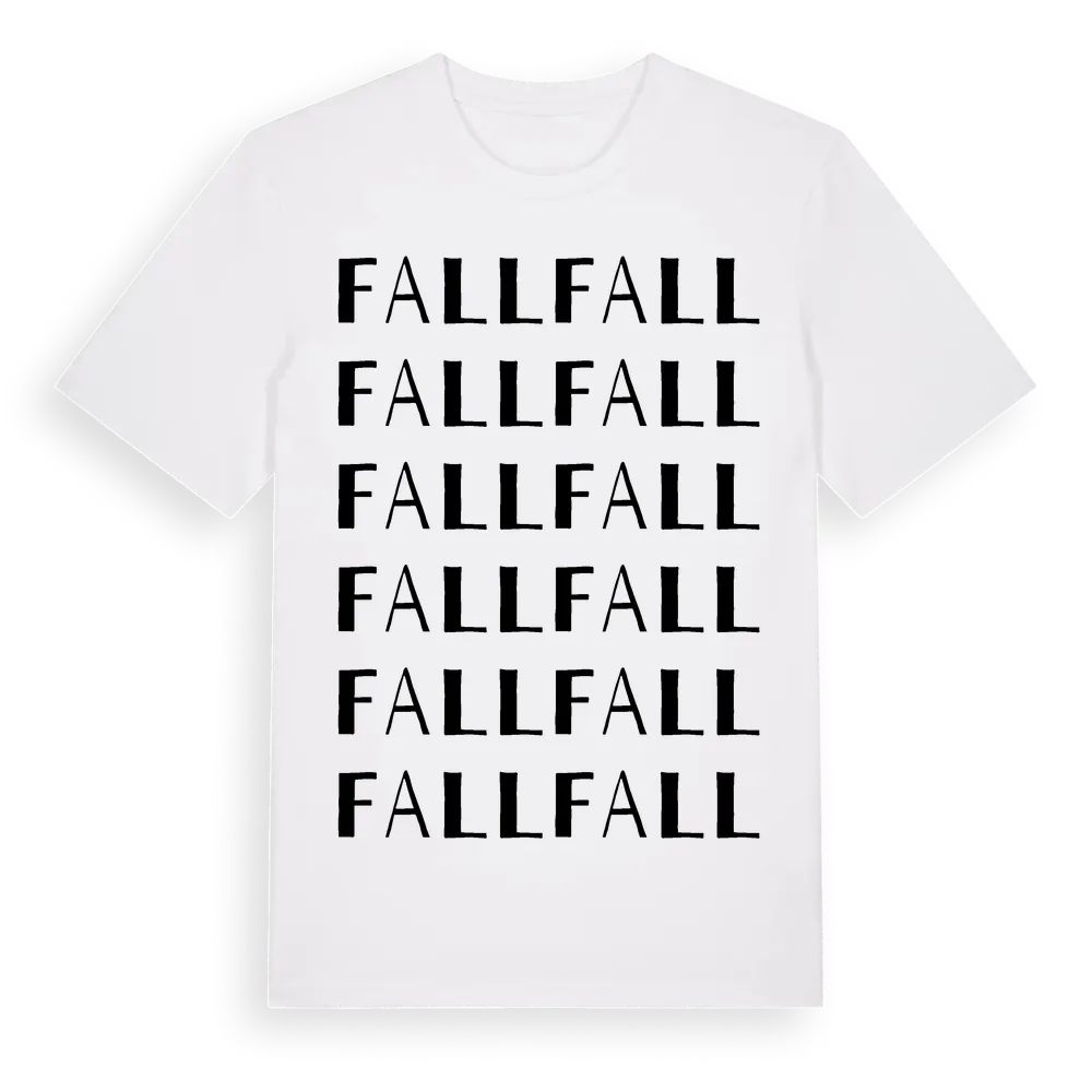 Fall ordlek t-shirt i miljö
