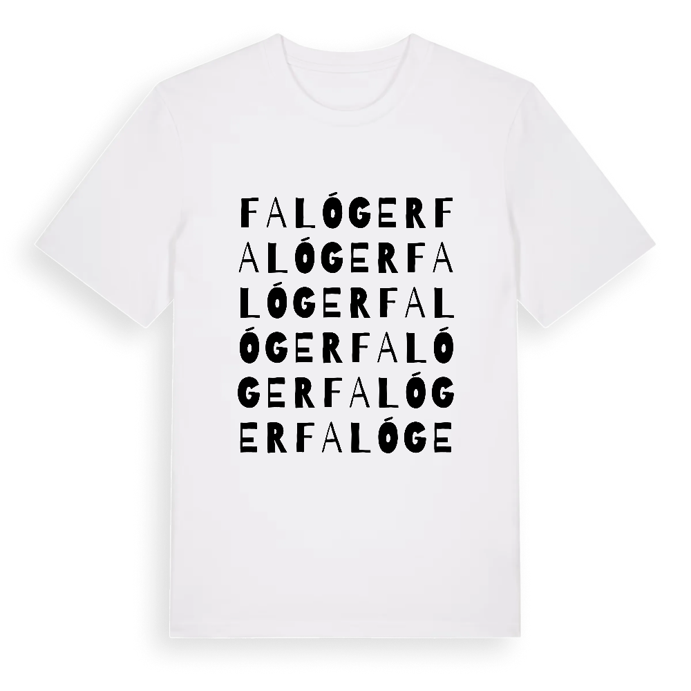 Falóger ordlek t-shirt – White, i miljö