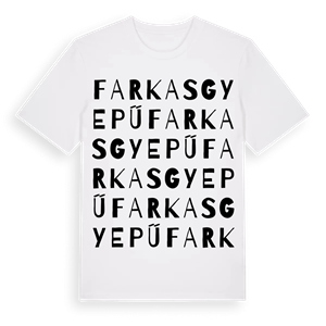 Farkasgyepű ordlek t-shirt – ekologisk bomull t-shirt från Pinshirt