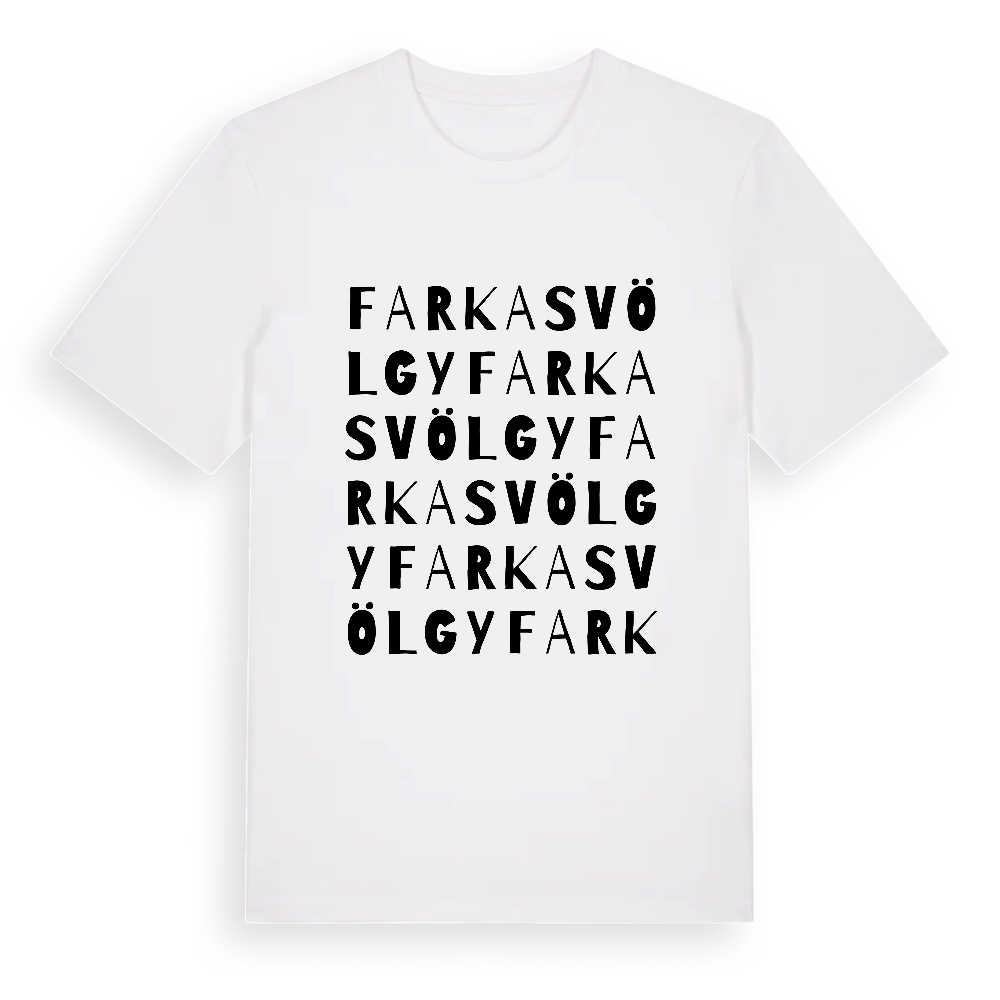 Farkasvölgy ordlek t-shirt – White, i miljö