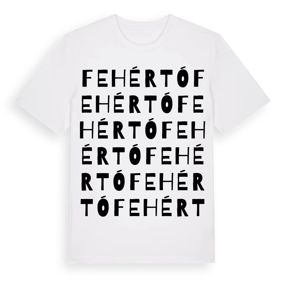 Fehértó ordlek t-shirt – White, i miljö