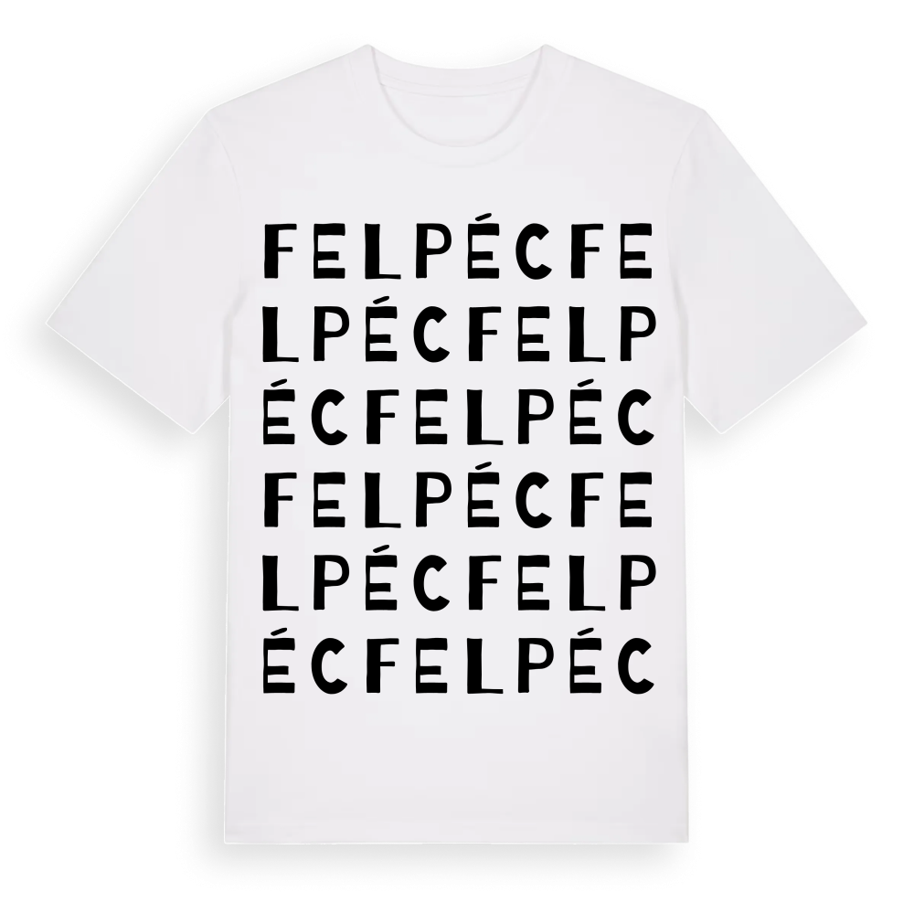 Felpéc ordlek t-shirt – White, i miljö