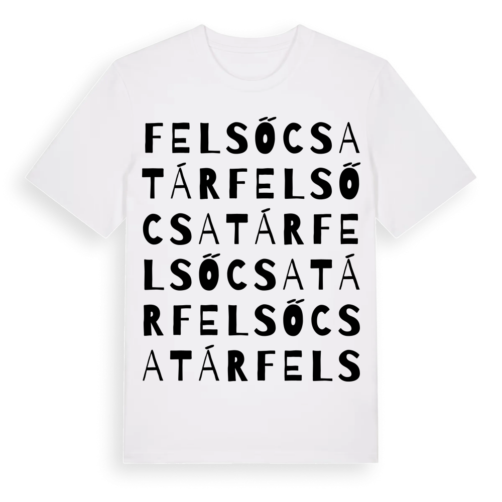 Felsőcsatár ordlek t-shirt – White, i miljö