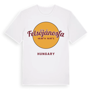 Felsőjánosfa cirkel t-shirt – ekologisk bomull t-shirt från Pinshirt