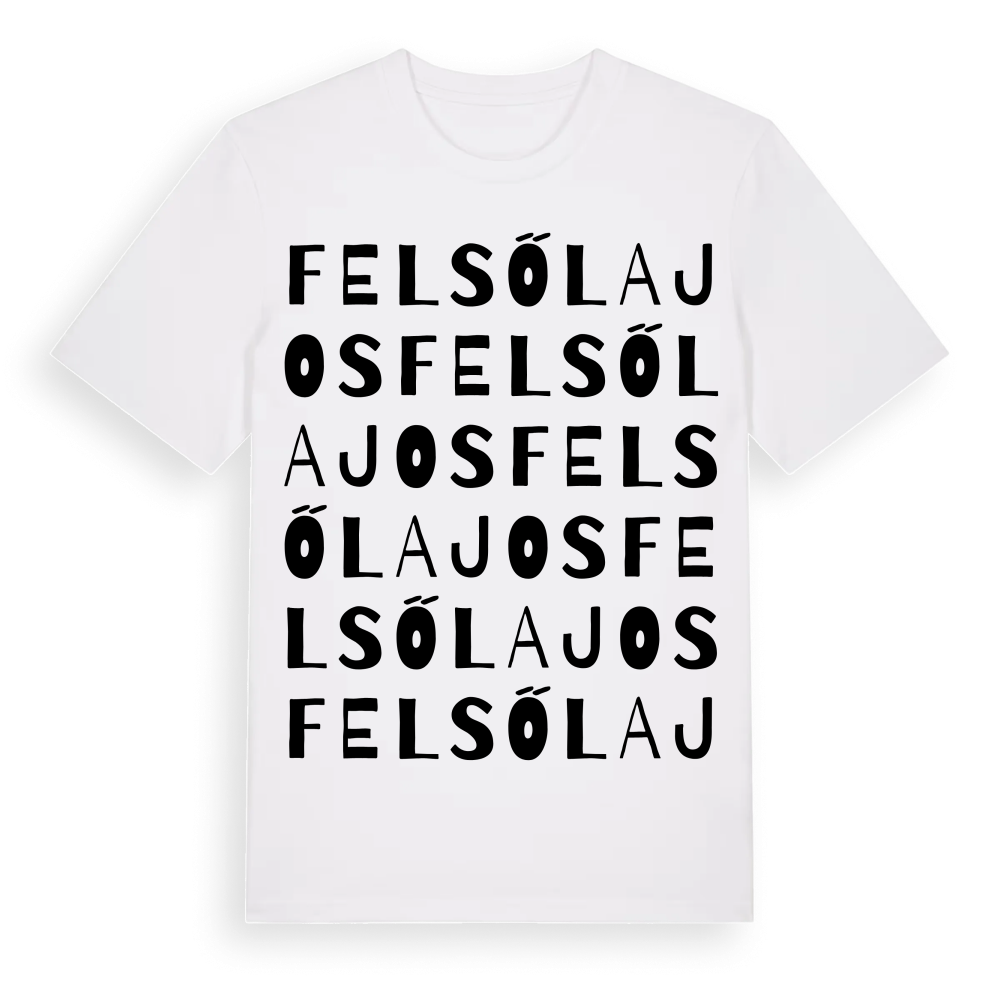Felsőlajos ordlek t-shirt – White, i miljö