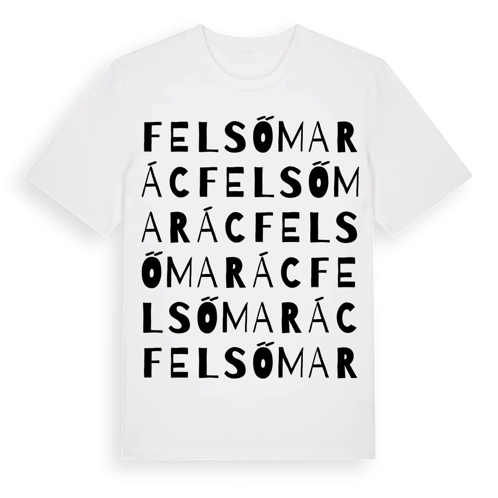 Felsőmarác ordlek t-shirt – White, i miljö