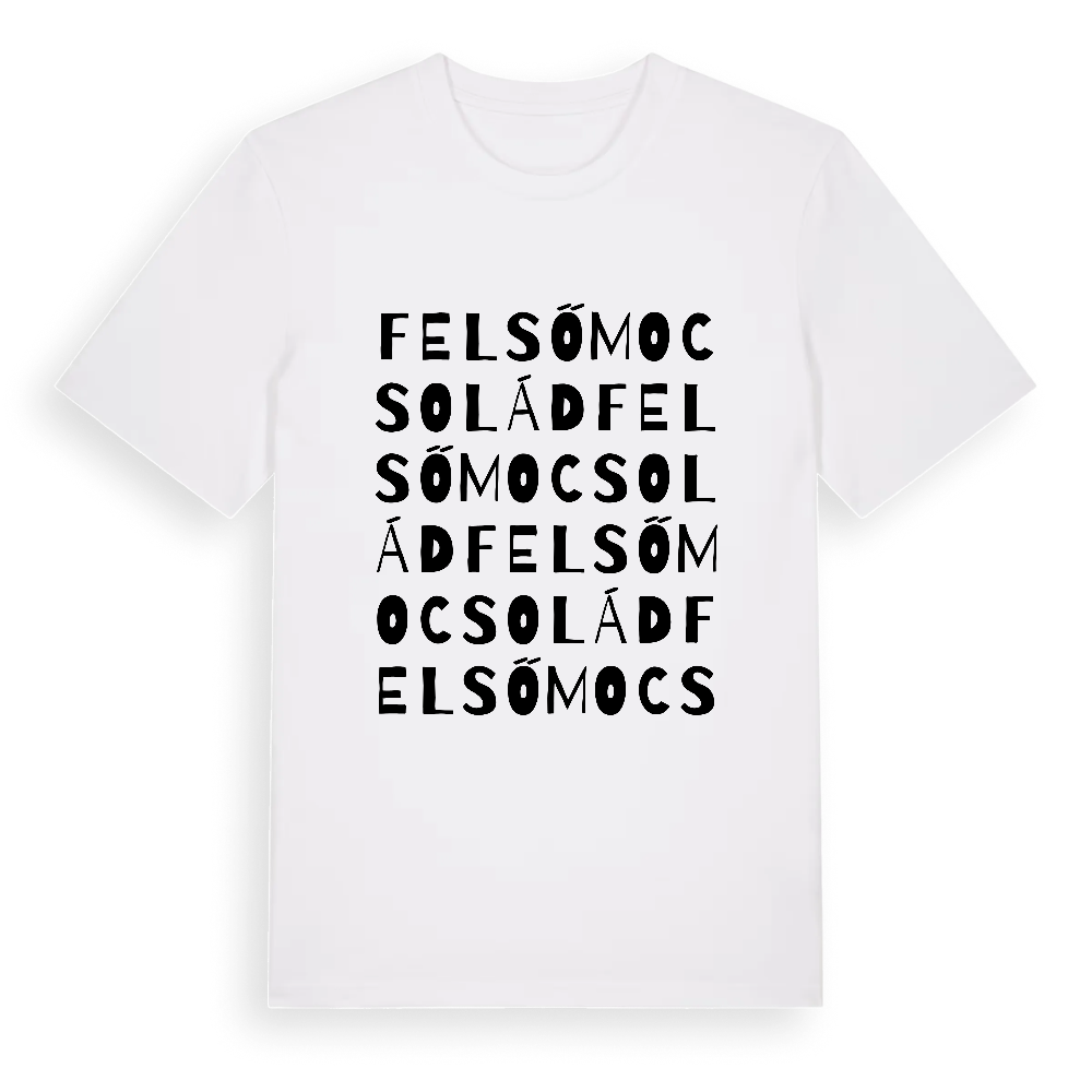 Felsőmocsolád ordlek t-shirt – White, i miljö