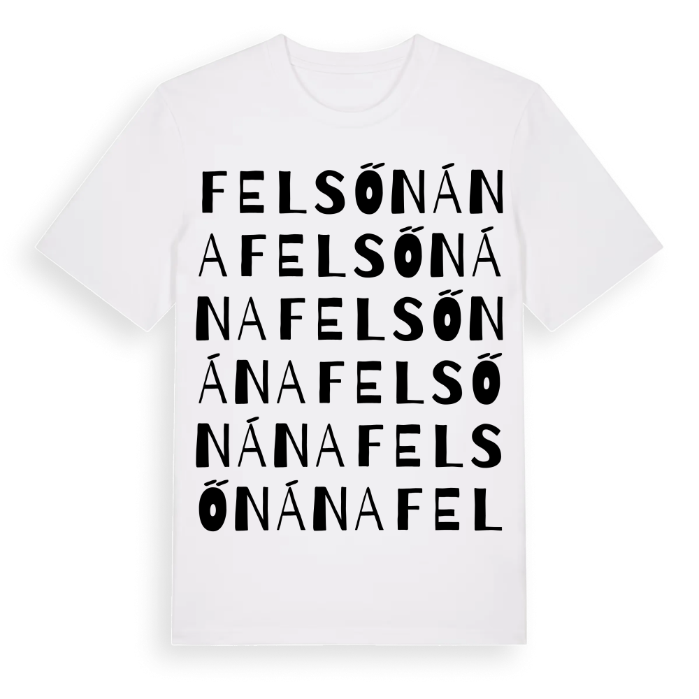 Felsőnána ordlek t-shirt – White, i miljö