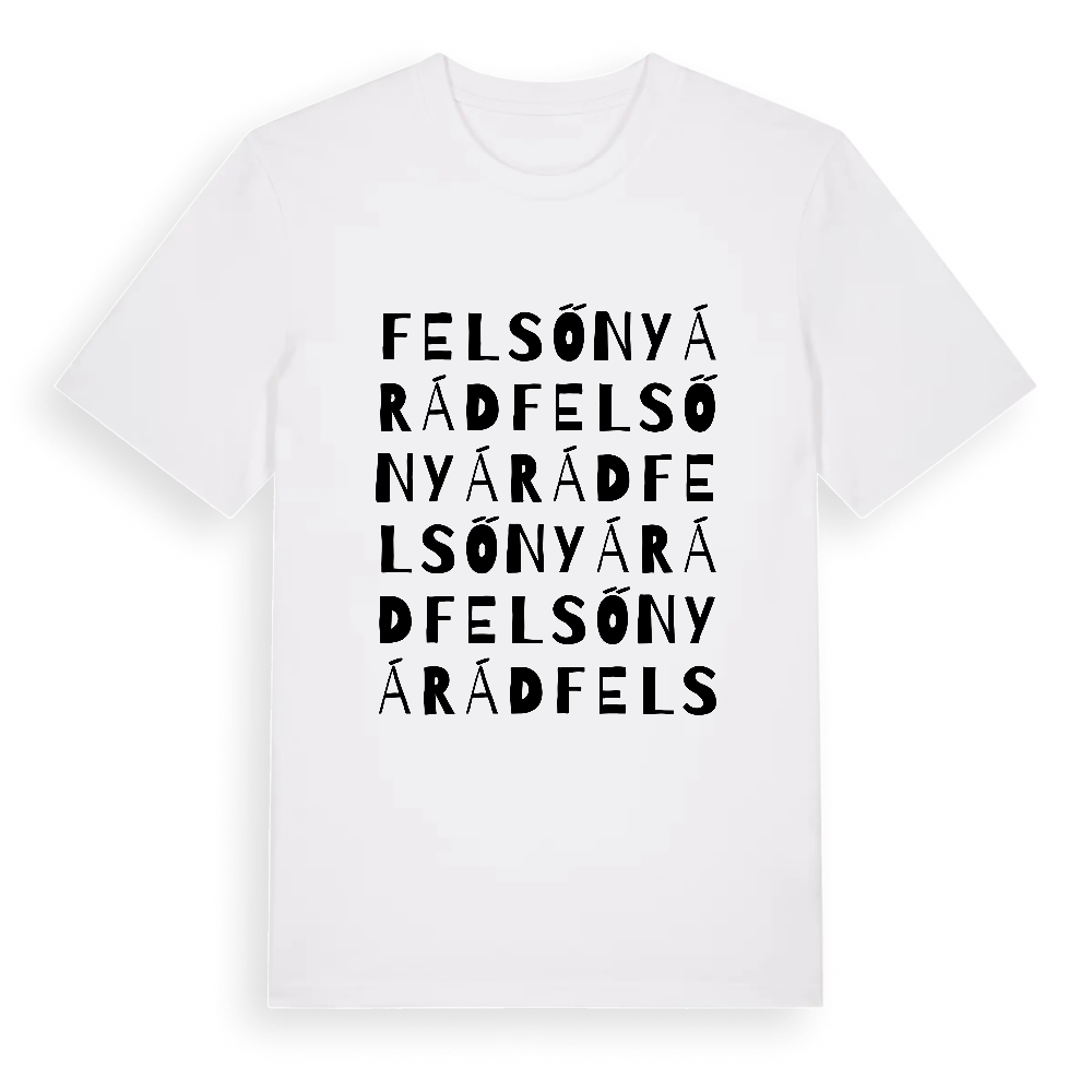 Felsőnyárád ordlek t-shirt – White, i miljö