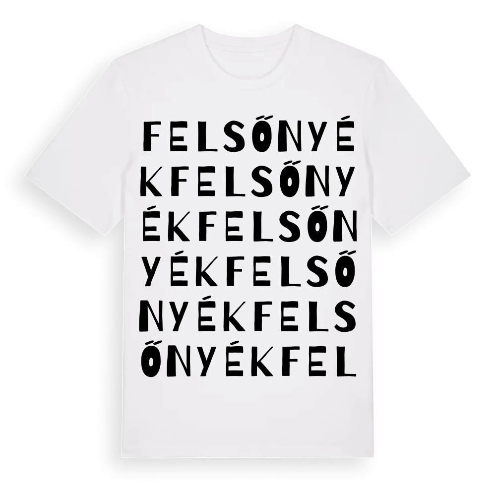 Felsőnyék ordlek t-shirt – White, i miljö