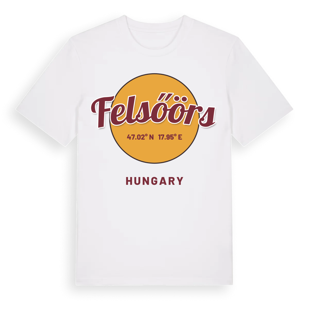 Felsőörs cirkel t-shirt – White, i miljö