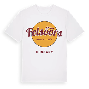 Felsőörs cirkel t-shirt – ekologisk bomull t-shirt från Pinshirt