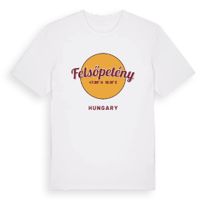 Felsőpetény cirkel t-shirt – ekologisk bomull t-shirt från Pinshirt