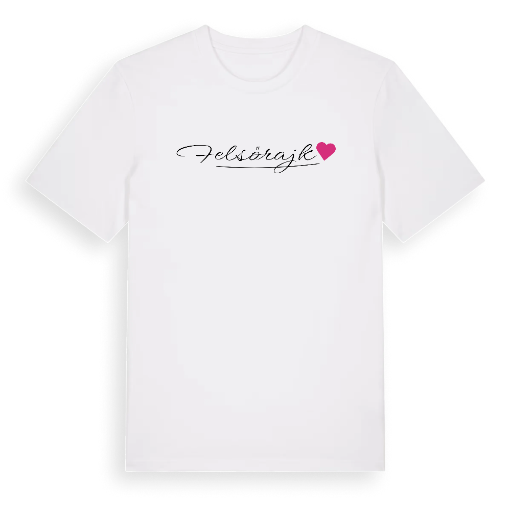 Felsőrajk hjärta t-shirt – White, i miljö