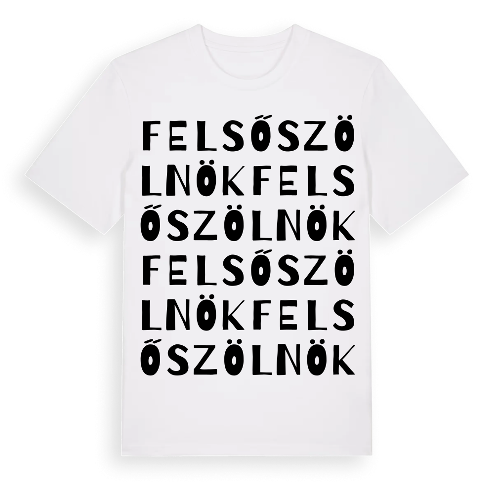 Felsőszölnök ordlek t-shirt – White, i miljö